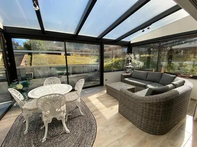 Coin salon dans l'établissement Charmant appartement 3* au cœur des Vosges (PMR)