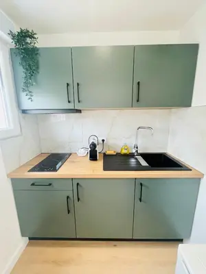 Cuisine ou kitchenette dans l'établissement Appartement centre historique