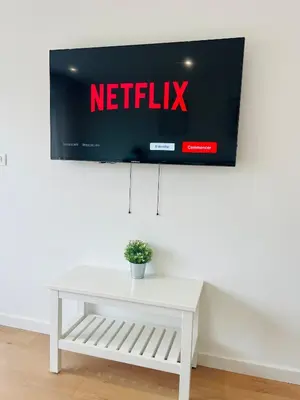 Télévision ou salle de divertissement dans l'établissement Appartement centre historique