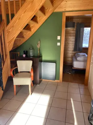 Un ou plusieurs lits dans un hébergement de l'établissement CHALET CATHOGUI