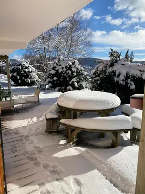 L'établissement CHALET CATHOGUI en hiver