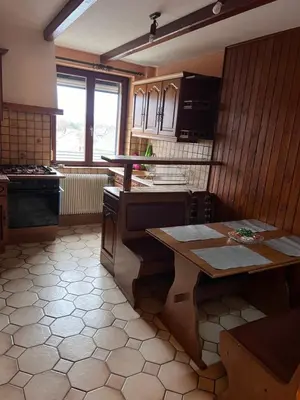 Cuisine ou kitchenette dans l'établissement Appartement duplex