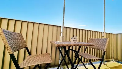 Balcon ou terrasse dans l'établissement Le City View - Calme - Moderne - Balcon - RelaxBNB