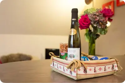 Boissons dans l'établissement Gîte La Bergerie Chalet indépendant