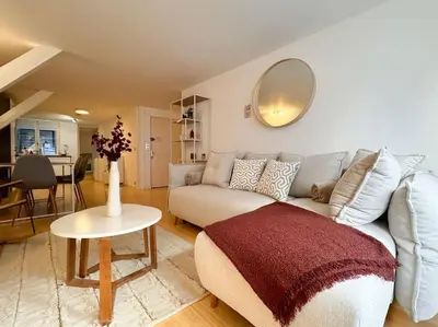 Coin salon dans l'établissement Mulhouse En Douceur, Hypercentre de Mulhouse