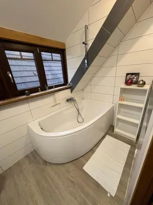 Salle de bains dans l'établissement Au cœur du vignoble Alsacien