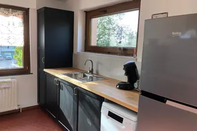 Cuisine ou kitchenette dans l'établissement Gite des Hauts Jardins