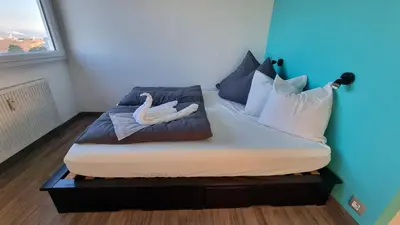 Un ou plusieurs lits dans un hébergement de l'établissement Dreamy Suite for Sunsetlovers