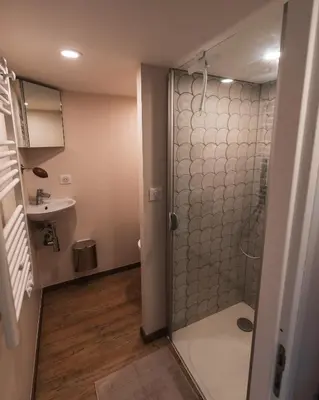 Salle de bains dans l'établissement Home - Retour aux sources
