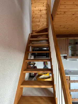 Cuisine ou kitchenette dans l'établissement Joli Duplex sur la rive du lac
