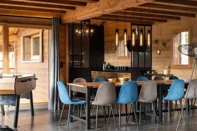 Plan de l'établissement Chalet Emeraude, chalet de luxe avec vue montagne