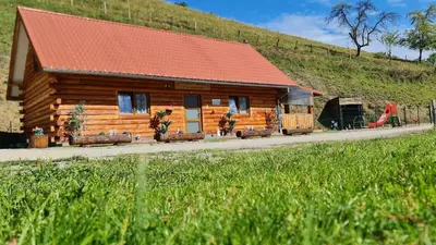 Paysage naturel près de le chalet