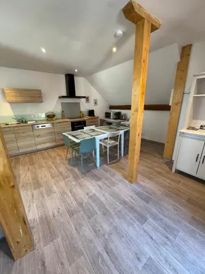 Cuisine ou kitchenette dans l'établissement Le cocon du «Katzelberg» à 10mn de Colmar