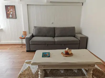 Coin salon dans l'établissement Appartement 