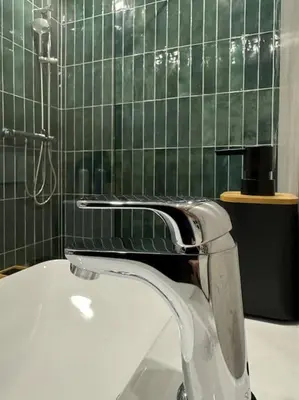 Salle de bains dans l'établissement Bali suites - Basel / Dreilander