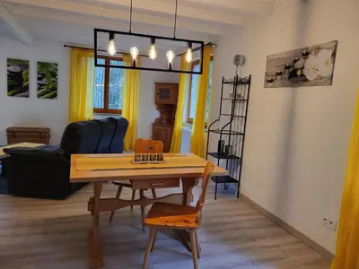 Coin salon dans l'établissement Relais nature et randonnées