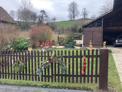 Jardin de l'établissement Chez Franz Alois
