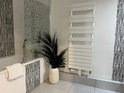 Plan de l'établissement A few steps from BASEL with Balcony and free private Parking
