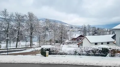 Vue générale sur la montagne ou vue sur la montagne depuis l'appartement