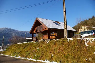 Paysage naturel près de le chalet