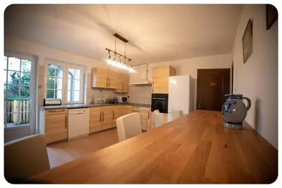 Cuisine ou kitchenette dans l'établissement La Chaumière Alsacienne