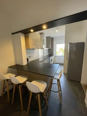 Cuisine ou kitchenette dans l'établissement Mulhouse, Urban Family Nest