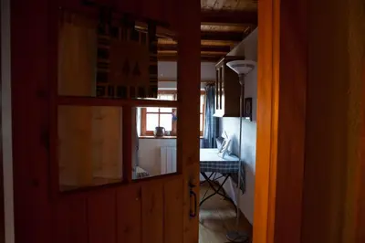 Cuisine ou kitchenette dans l'établissement Gîte du Pré au Miel en plein coeur de l'Alsace