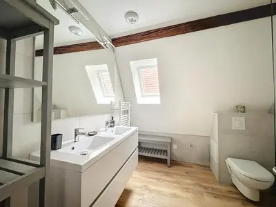 Salle de bains dans l'établissement Le Gite du Kaiser