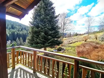 Paysage naturel près de le chalet
