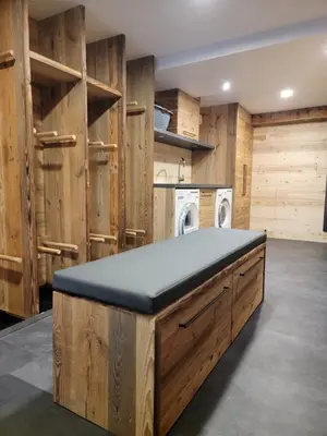 Cuisine ou kitchenette dans l'établissement Chalet Pura Vida - En pleine nature, tout confort