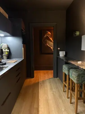 Cuisine ou kitchenette dans l'établissement Palmaria