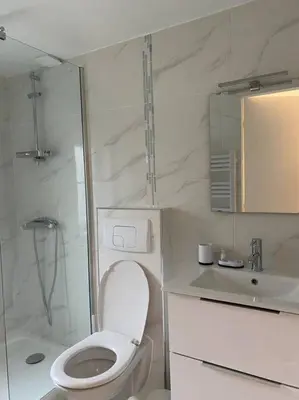 Salle de bains dans l'établissement Esprit Jungle ........ au coeur de Mulhouse