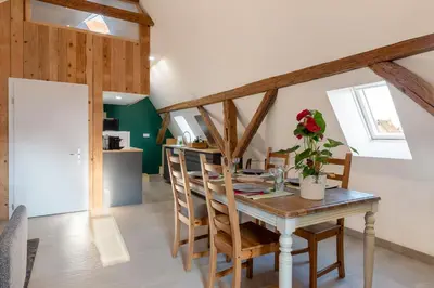 Cuisine ou kitchenette dans l'établissement Chabi Chalet Gîte au coeur d'Eguisheim