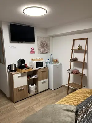 Cuisine ou kitchenette dans l'établissement Maison les étoiles