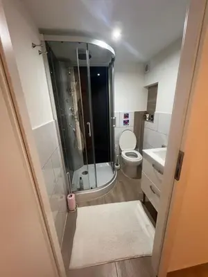 Salle de bains dans l'établissement Maison les étoiles