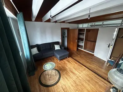 Coin salon dans l'établissement Appartement Love à Lauw
