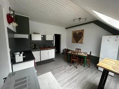 Cuisine ou kitchenette dans l'établissement Appartement Love à Lauw