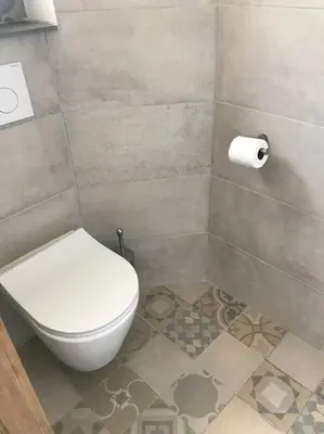 Salle de bains dans l'établissement Charmant appartement en centre ville