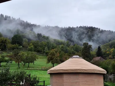 Paysage naturel près de le chalet