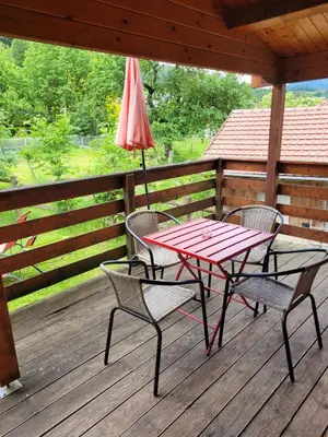 Balcon ou terrasse dans l'établissement Le Repaire de Mitzerlé