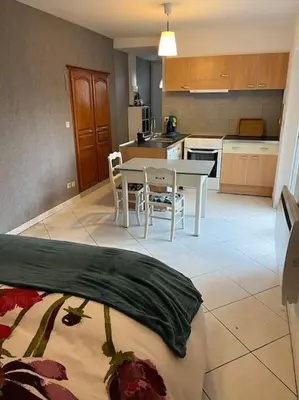 Cuisine ou kitchenette dans l'établissement studio plein pied