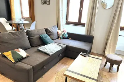 Coin salon dans l'établissement SouthBay Appartement Hyper Centre Mulhouse