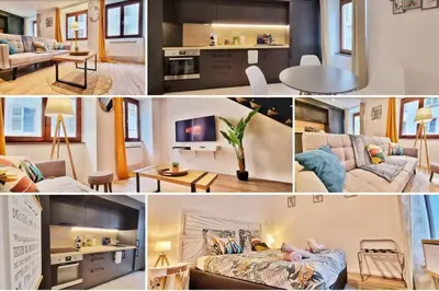 Coin salon dans l'établissement SouthBay Appartement Hyper Centre Mulhouse
