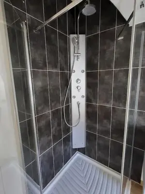 Salle de bains dans l'établissement Au cœur du Val d'argent Duplex atypique à Sainte-Marie-aux-Mines