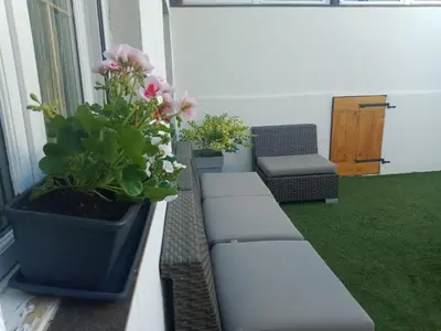 Coin salon dans l'établissement Le petit Berger