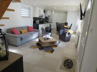 Coin salon dans l'établissement Le petit Berger