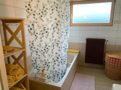 Salle de bains dans l'établissement Ferme alsacienne