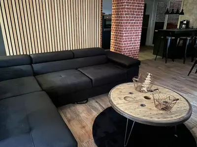 Coin salon dans l'établissement Als AS DE COEUR La maison aux mille et un coeurs