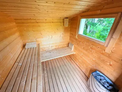 Plan de l'établissement Chalet Sauna jacuzzi 6 personnes