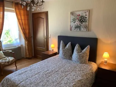 Un ou plusieurs lits dans un hébergement de l'établissement ALSACE GITE 5 PERSONNES - 3 CHAMBRES - 2 SDB